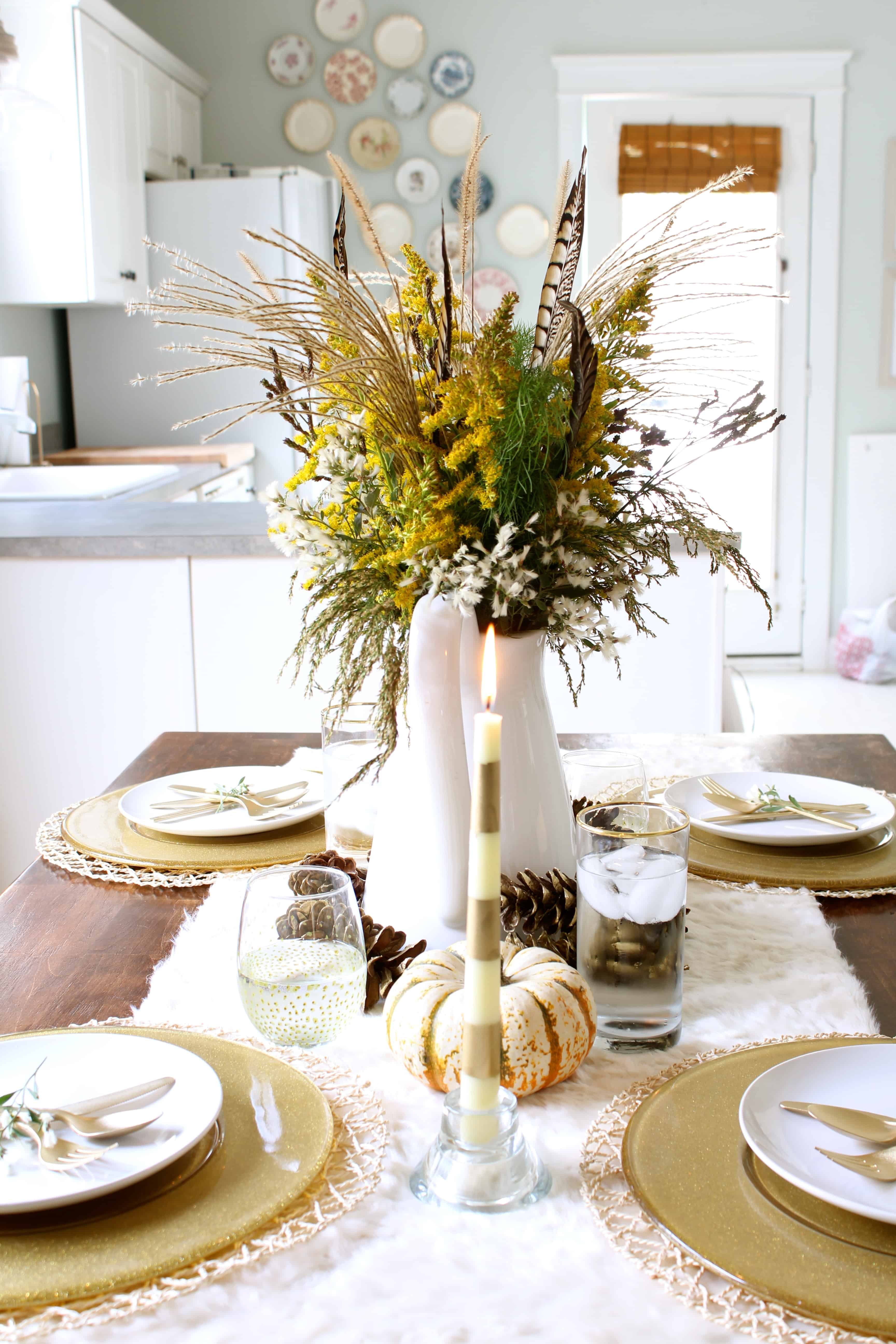 How To Create a Wildflower Centerpiece and A Family Sweet Potato Casserole Recipe