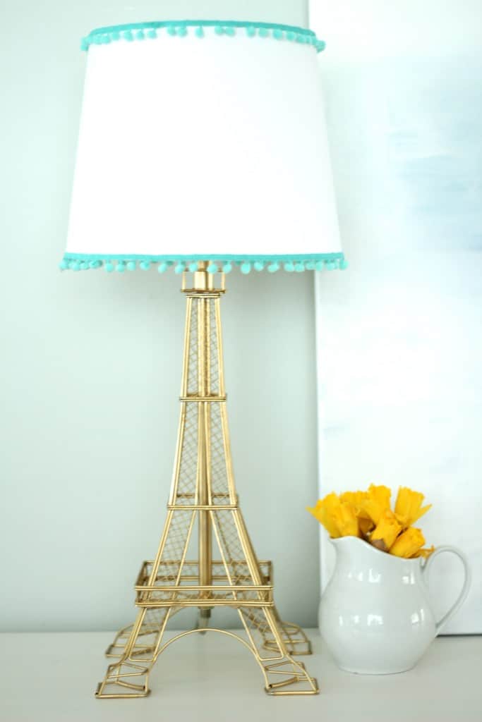 Gold eiffel 2024 tower lamp