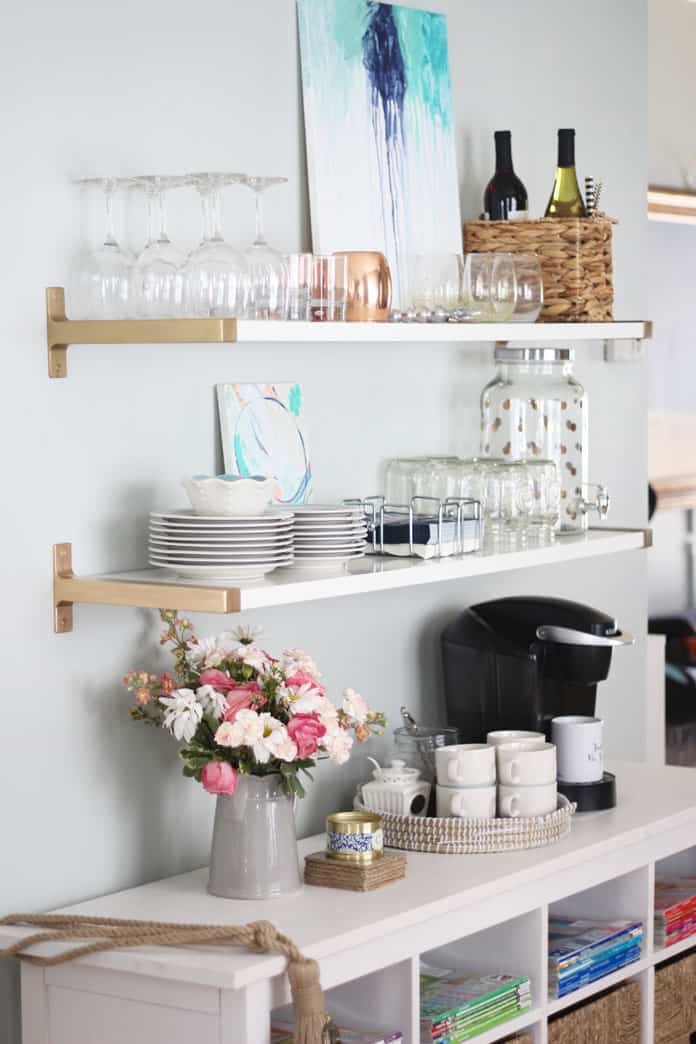 Small Space Bar Cart Alternative