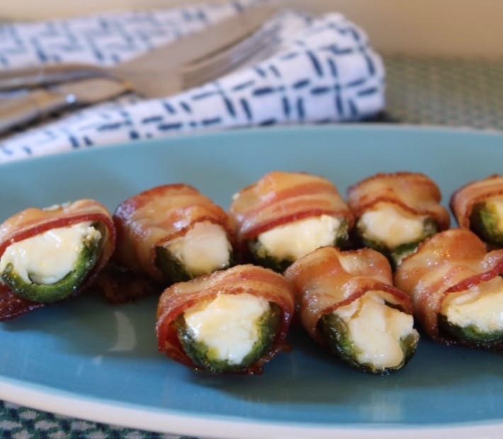 easy summertime appetizers bacon wrapped cream cheese jalapenos