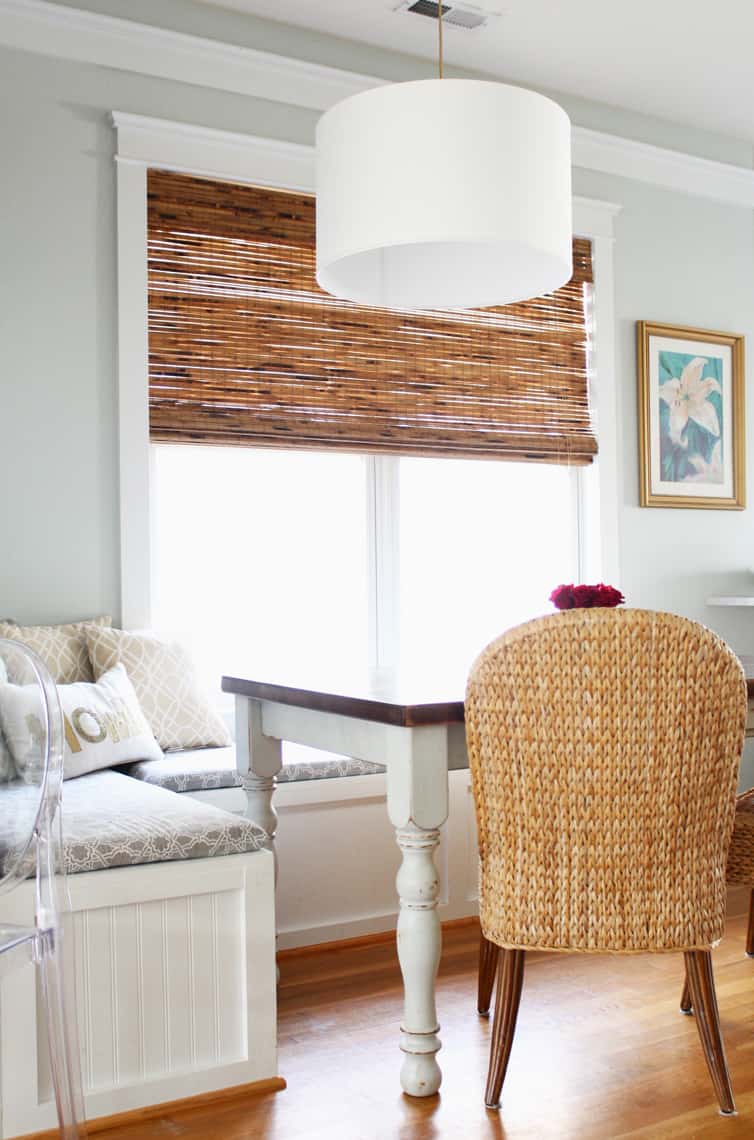 Adding Warmth and Texture with Bamboo Shades