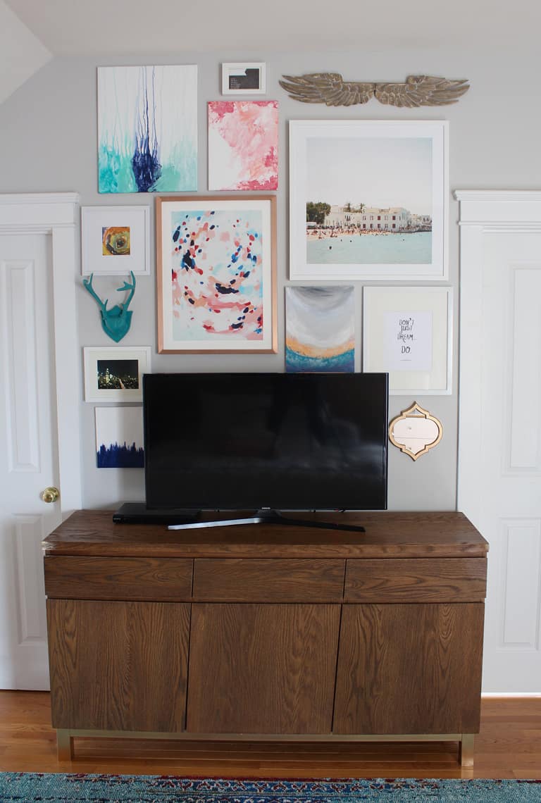 How To Disguise A TV With A Gallery Wall