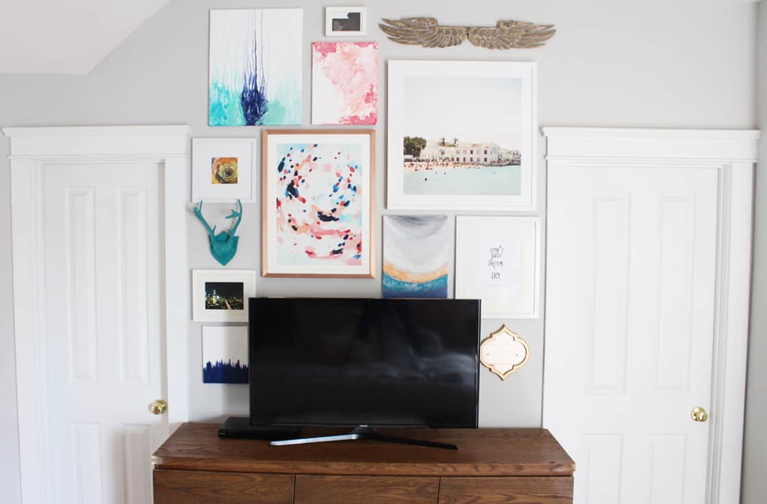 How To Disguise A TV With A Gallery Wall