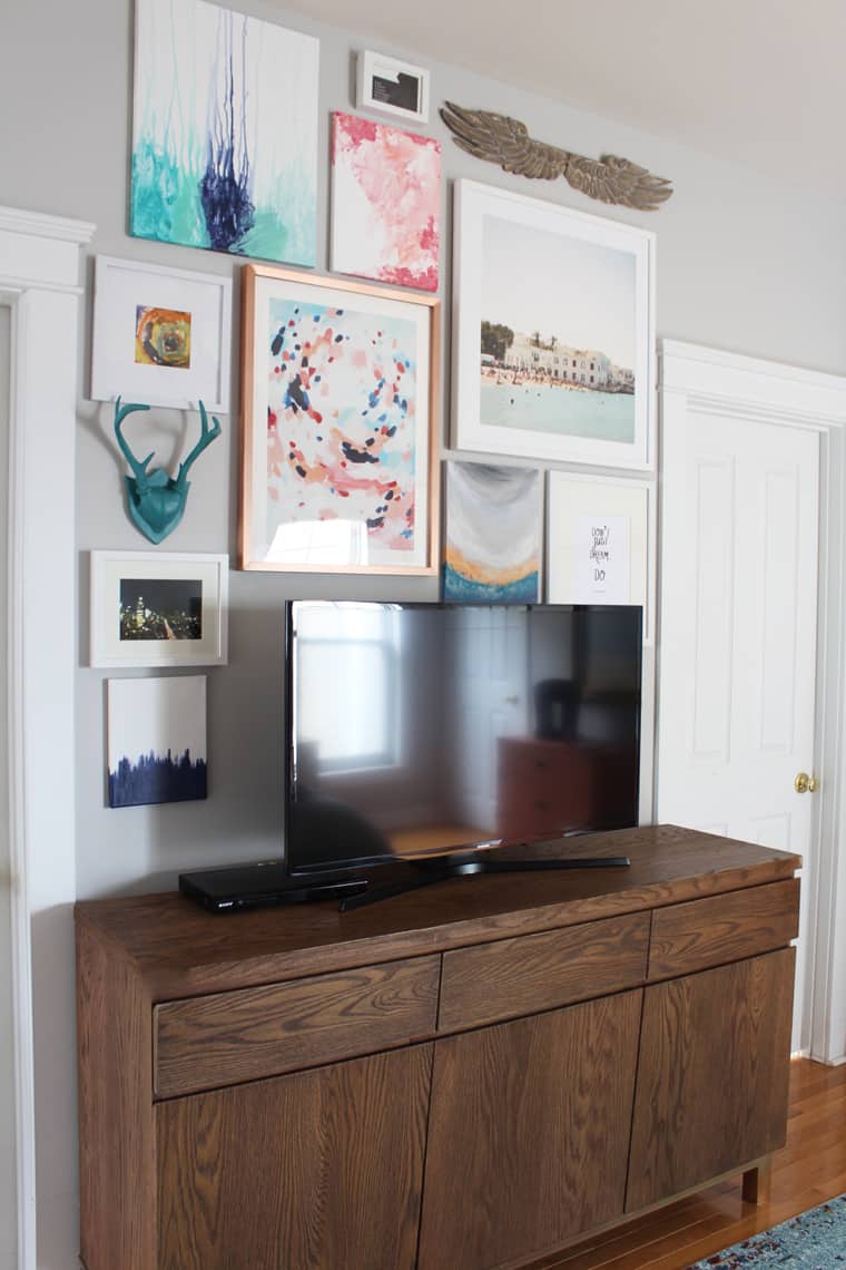 How To Disguise A TV With A Gallery Wall