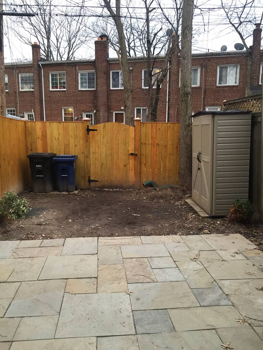 Backyard and patio makeover before