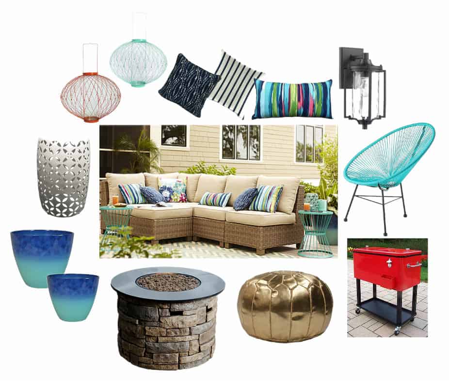 Lowe's Spring Makeover Patio Design Board