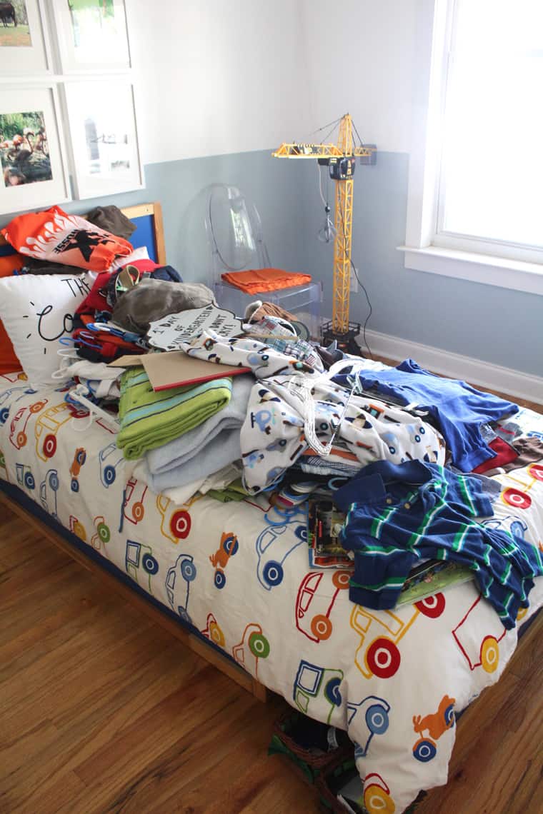 My Son's New Closet Organizing System organize