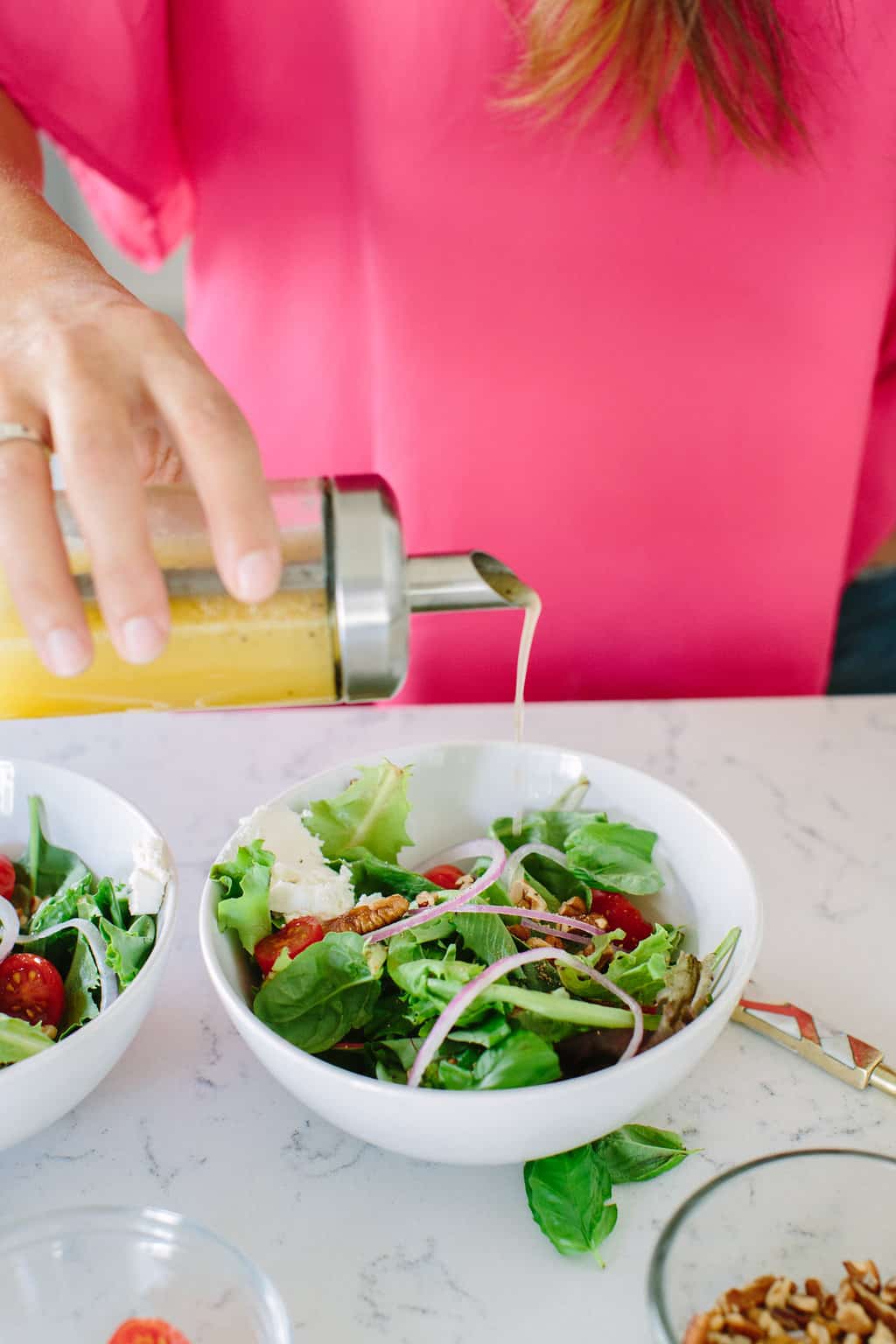 Citrus-Honey-Vinaigrette-Salad-Dressing-pour