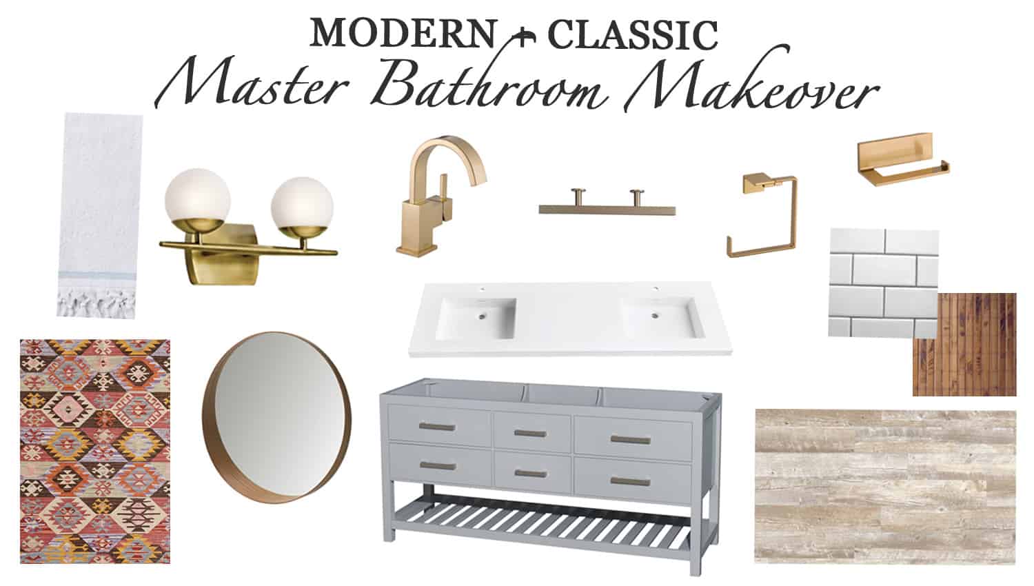 Our Master Bathroom Renovation Progress Report design board