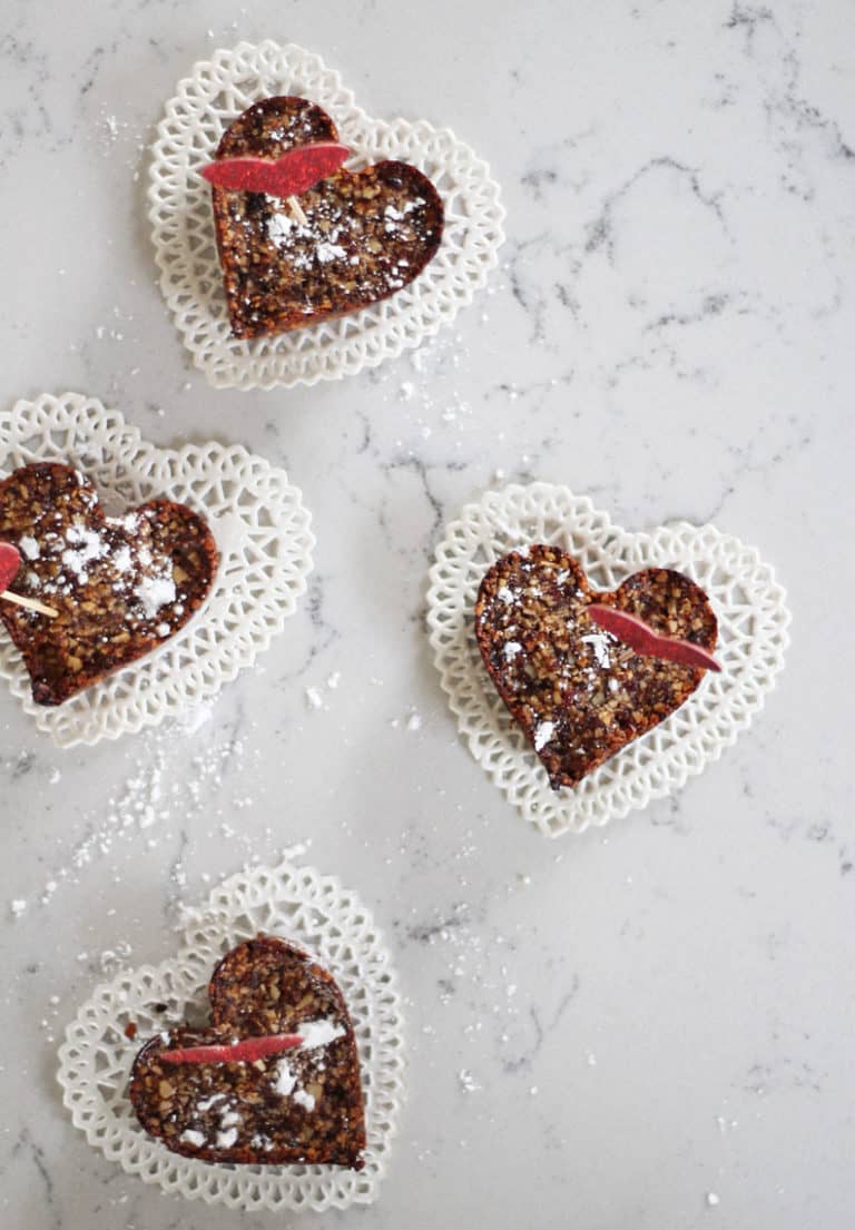 Healthy Valentine’s Day Treats: Nut + Date Bars