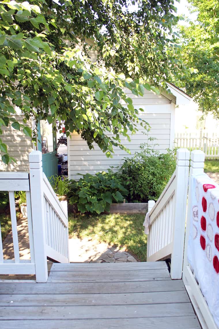 Our (Real Life) Summer Home Tour garden