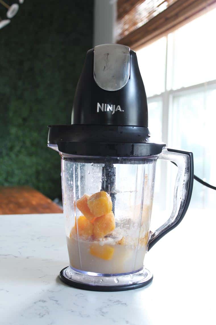 Mango, Ginger + Turmeric Protein Smoothie Recipe Instructions