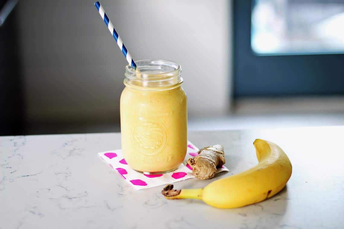 Mango, Ginger + Turmeric Protein Smoothie Recipe