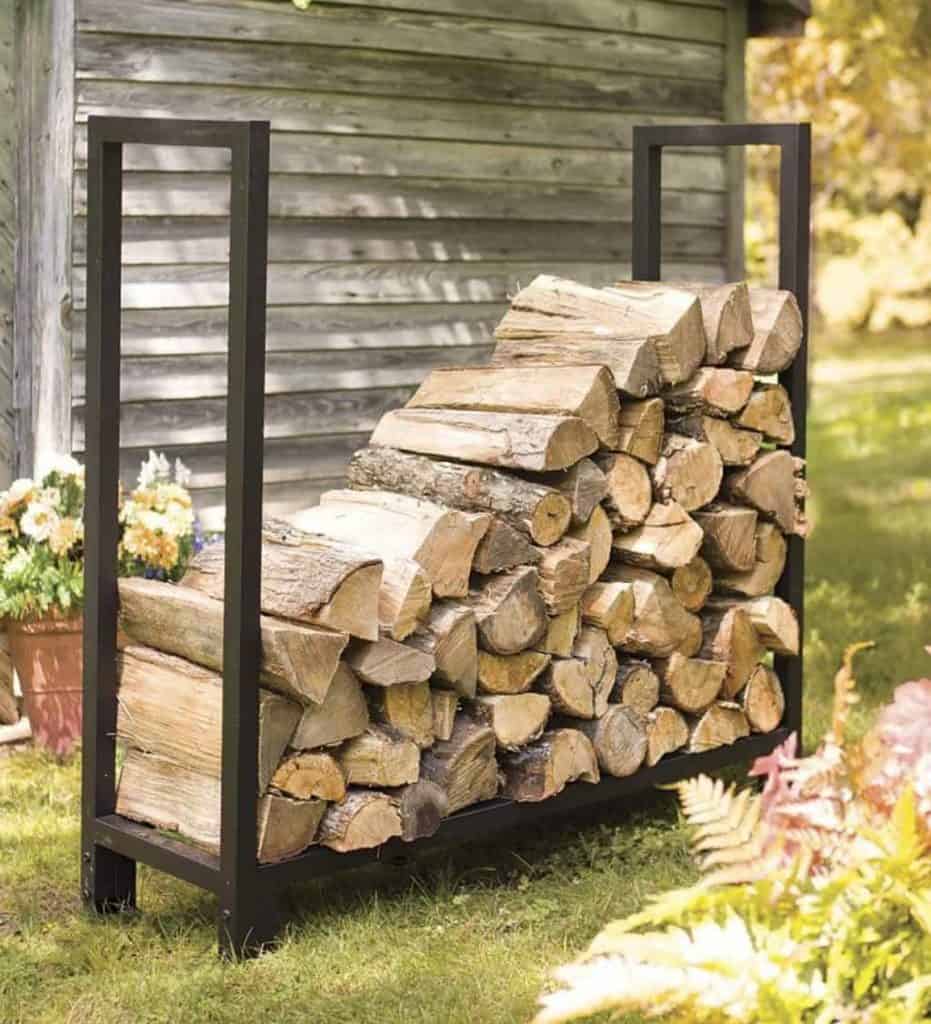 Decorative Fireplace Metal Wood Rack, Firewood Holder, Vertical Firewood  Rack, Firewood Storage