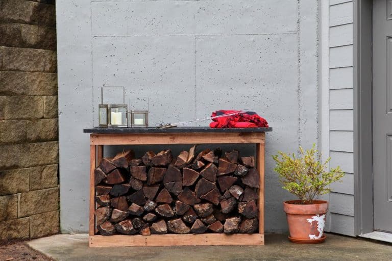 DIY Outdoor Firewood Storage Rack Ideas for a deck