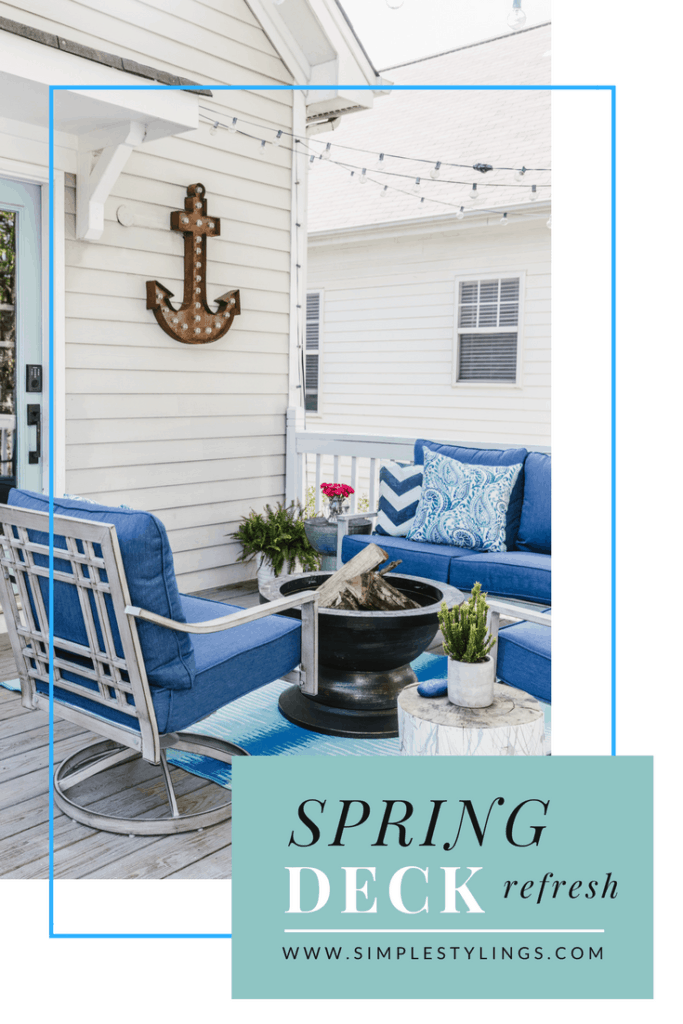 Our Beach-Inspired Deck Makeover with At Home Stores