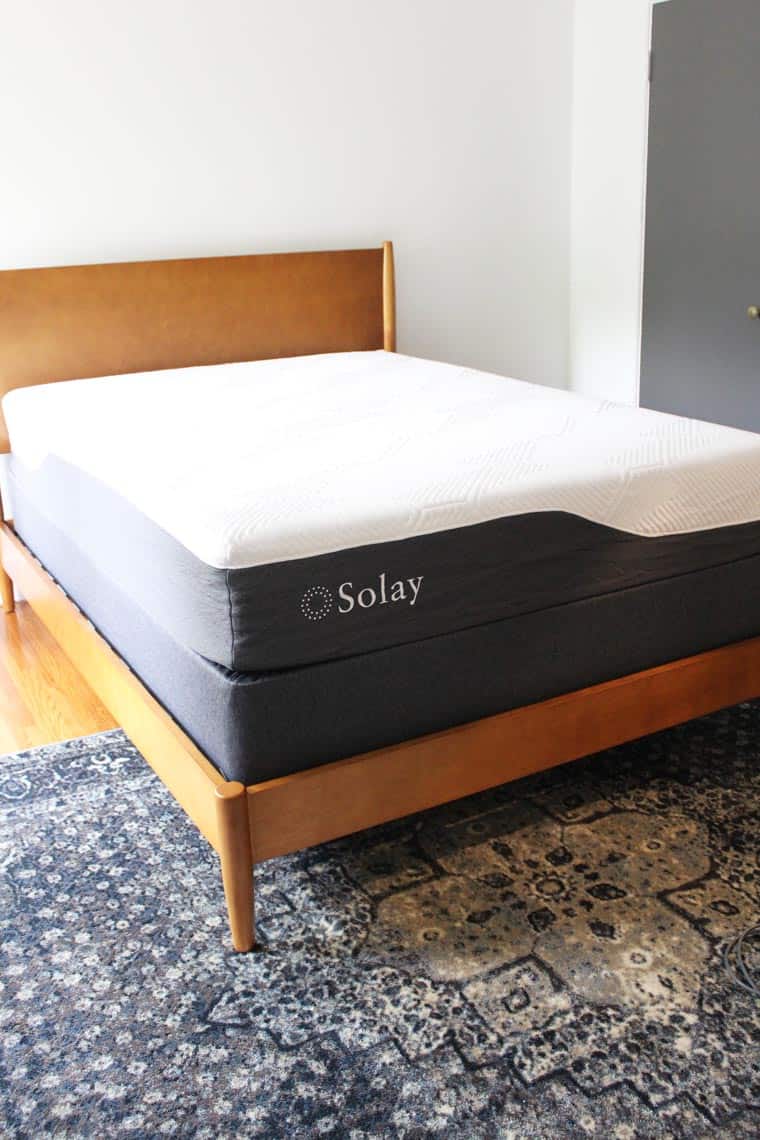 A Modern + Neutral Masculine Bedroom Update solay mattress