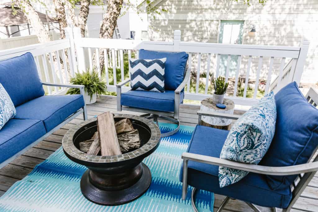 Our Beach-Inspired Deck Makeover with At Home Stores