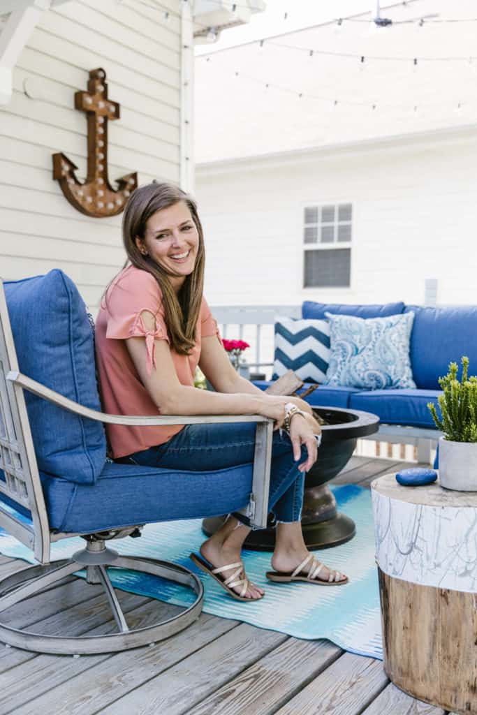 Our Beach-Inspired Deck Makeover with At Home Stores