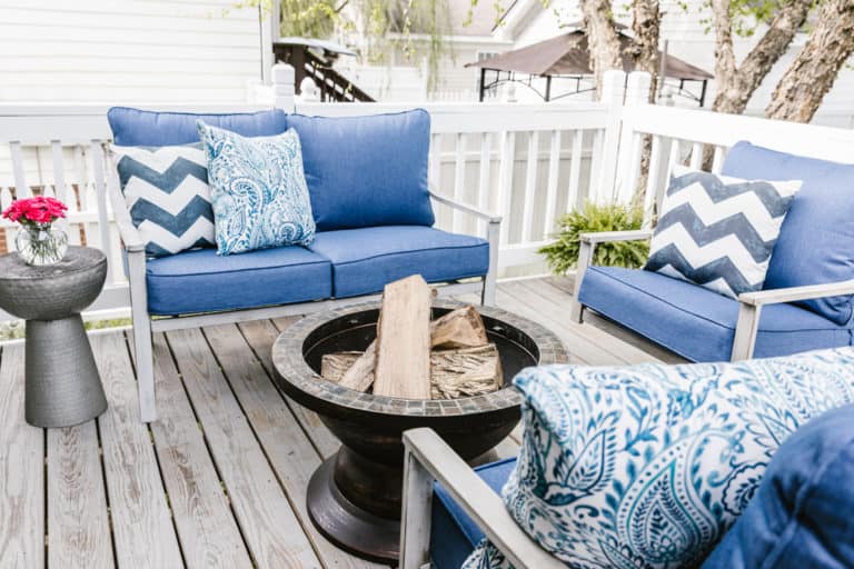 Our Beach-Inspired Deck Makeover with At Home Stores