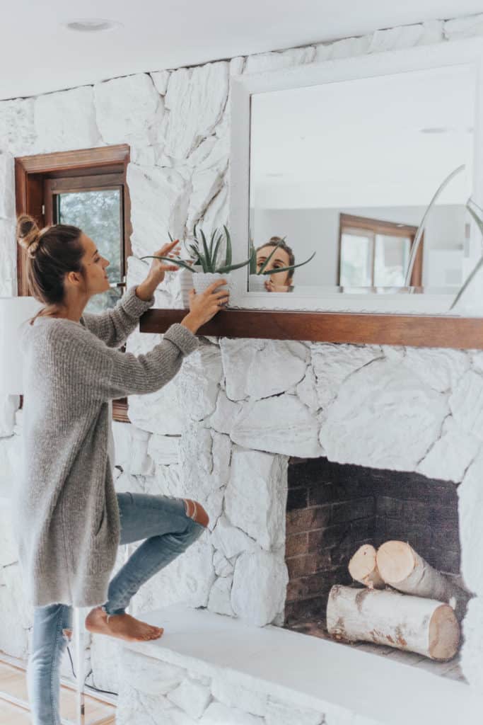To Paint Or Not To Paint? Stone Tile Fireplace + More bethany