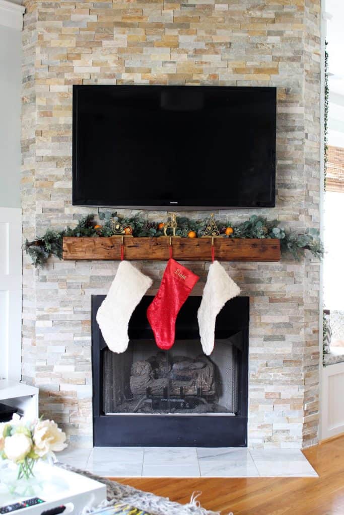 To Paint Or Not To Paint? Stone Tile Fireplace + More our stone