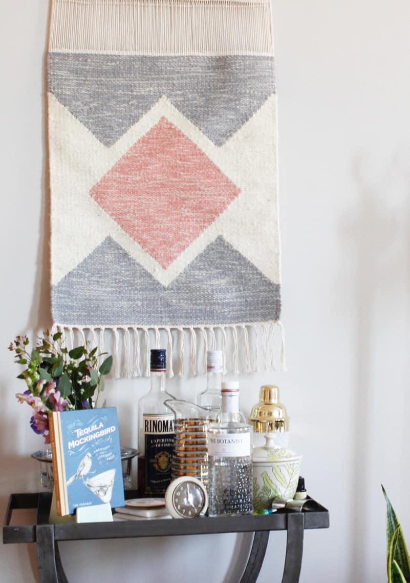 Home of the Month: Elaine's Stylish Brooklyn Studio wall hanging