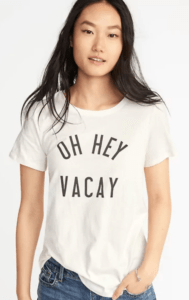 Top 5 Friday: My Favorite Graphic Gym Tees vacay