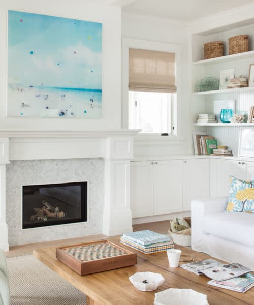 California Surf Shack home with beach art