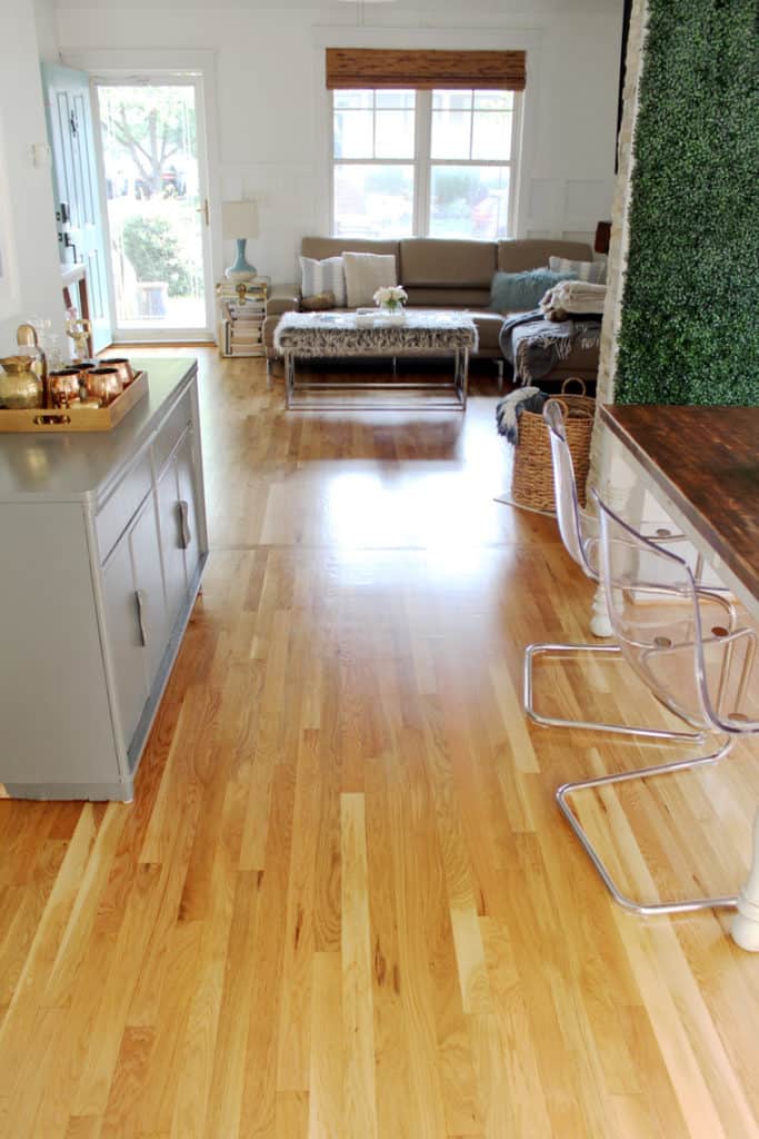 Before + After: New & Refinished Hardwood Floors after dining