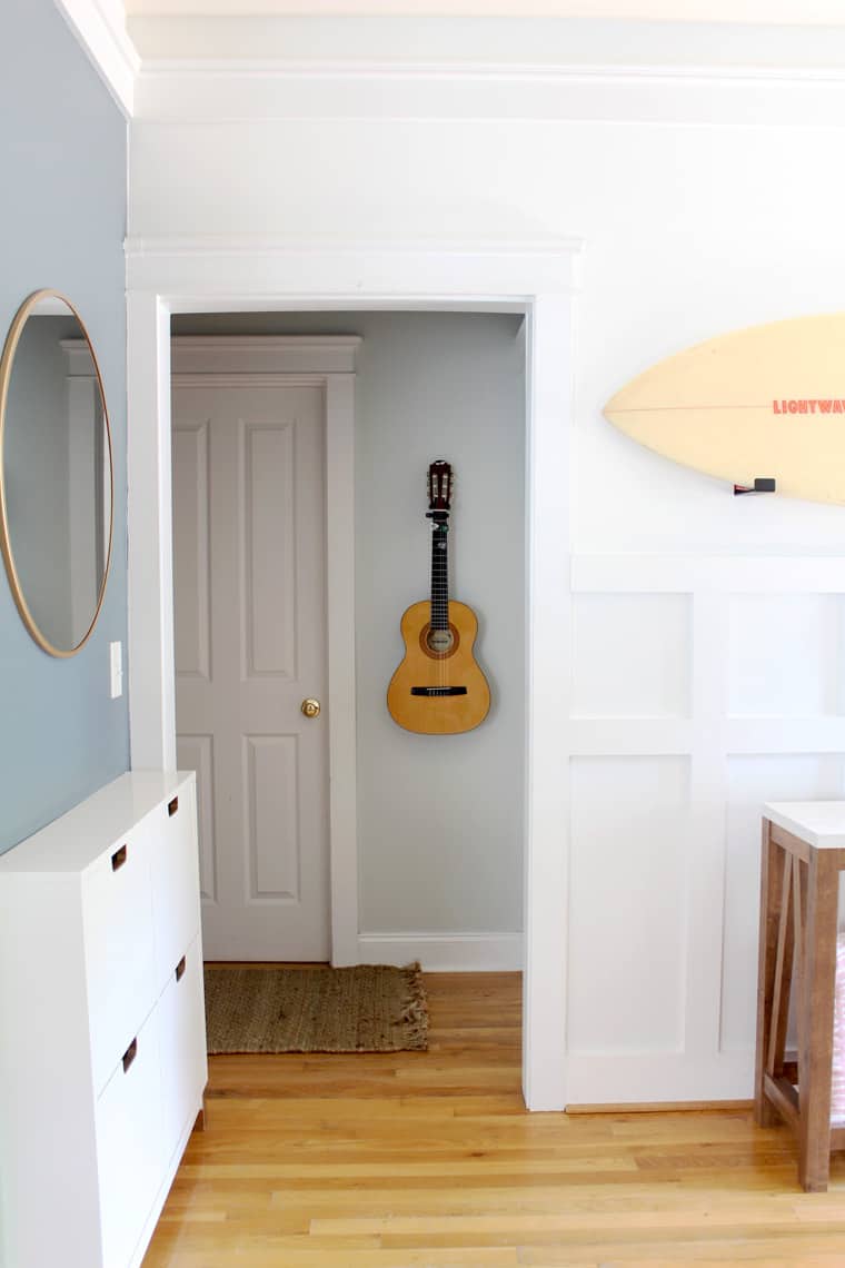 Surfer Chic Summer Home Tour 2018 guitar