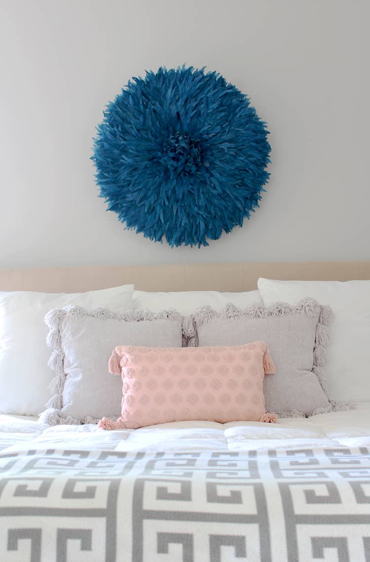 Throw Pillows Styled Three Ways with At Home bedroom