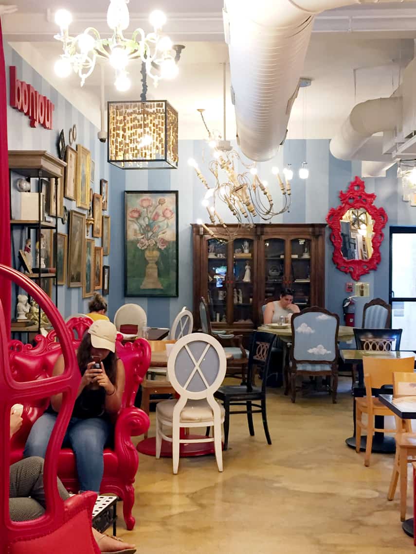 Local Spotlight: Amelie's French Bakery, Charlotte NC chandelier