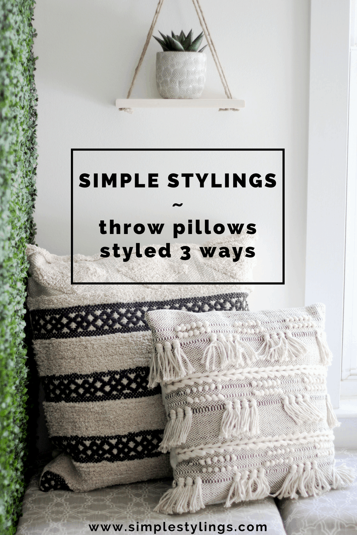 Throw Pillows Styled Three Ways with At Home pin