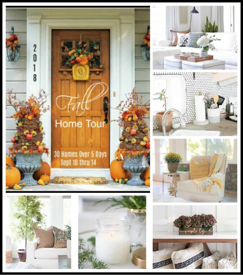 A Simple Fall Home Tour 2018 collage