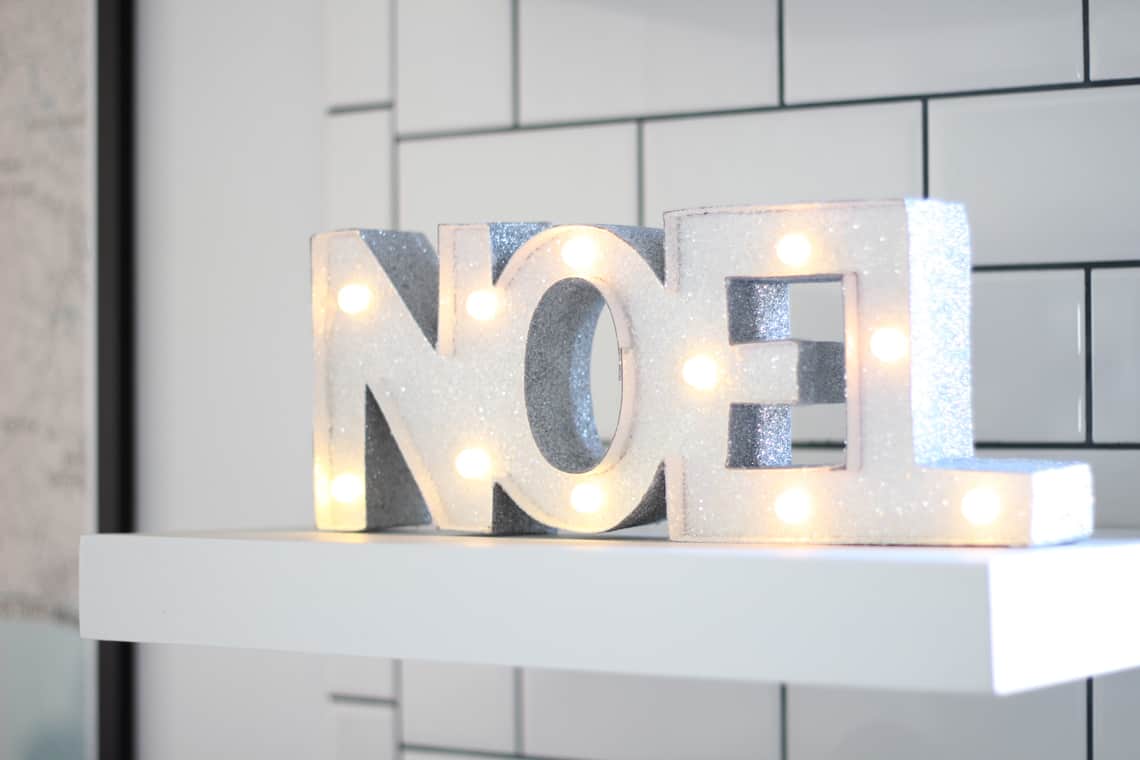 A Gold + Silver Christmas of Lights with At Home noel