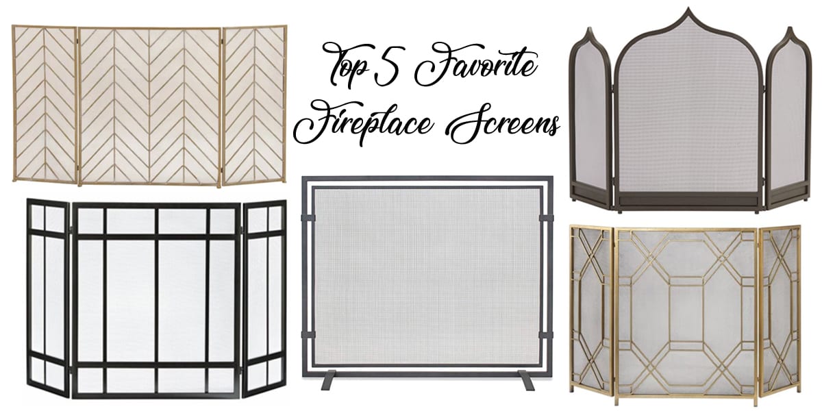 Top 5 Friday: Favorite Modern Fireplace Screens Under $300