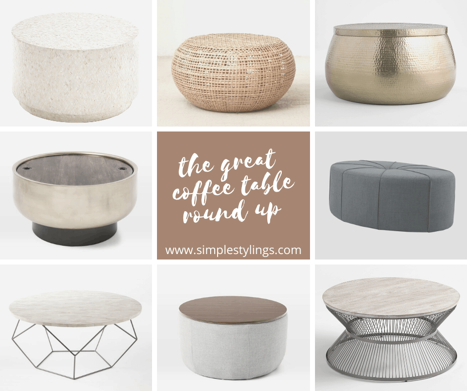 The Great (round) Coffee Table Round Up