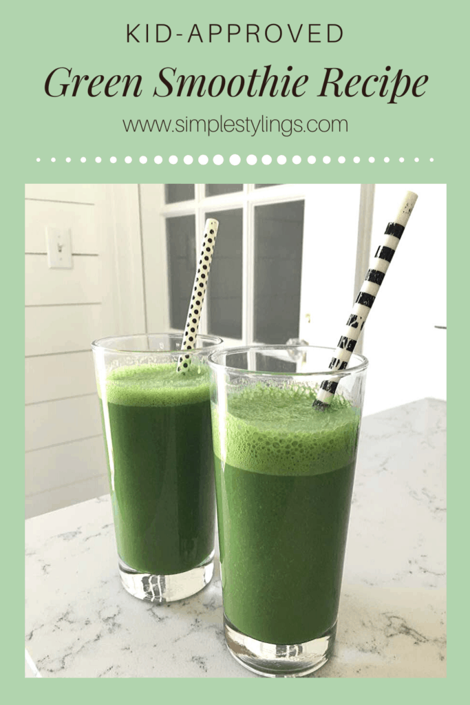 Kid-Approved Green Smoothie Recipe pinterest